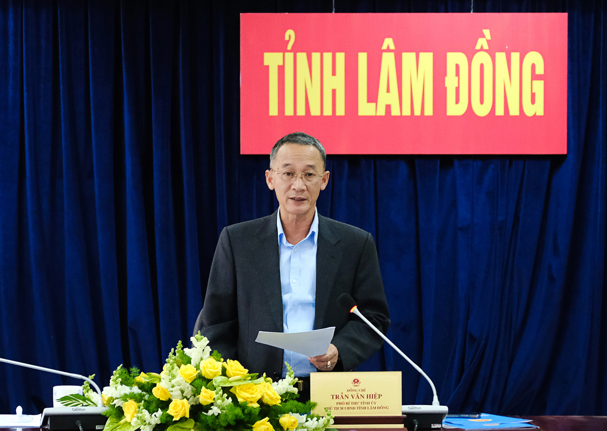 Đồng chí Trần Văn Hiệp - Chủ tịch UBND tỉnh Lâm Đồng.